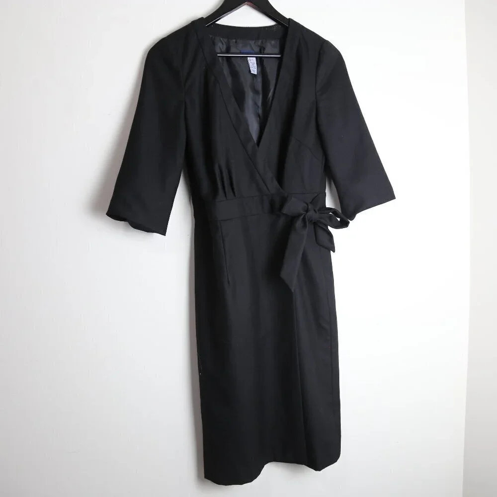 banana republic black dress shoes Black 1940's Vintage 3/4 Sleeve Bodycon Pencil Dress  Pretty Kitty Fashion